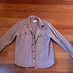 everlane Men's Brown Button-Up Jacket